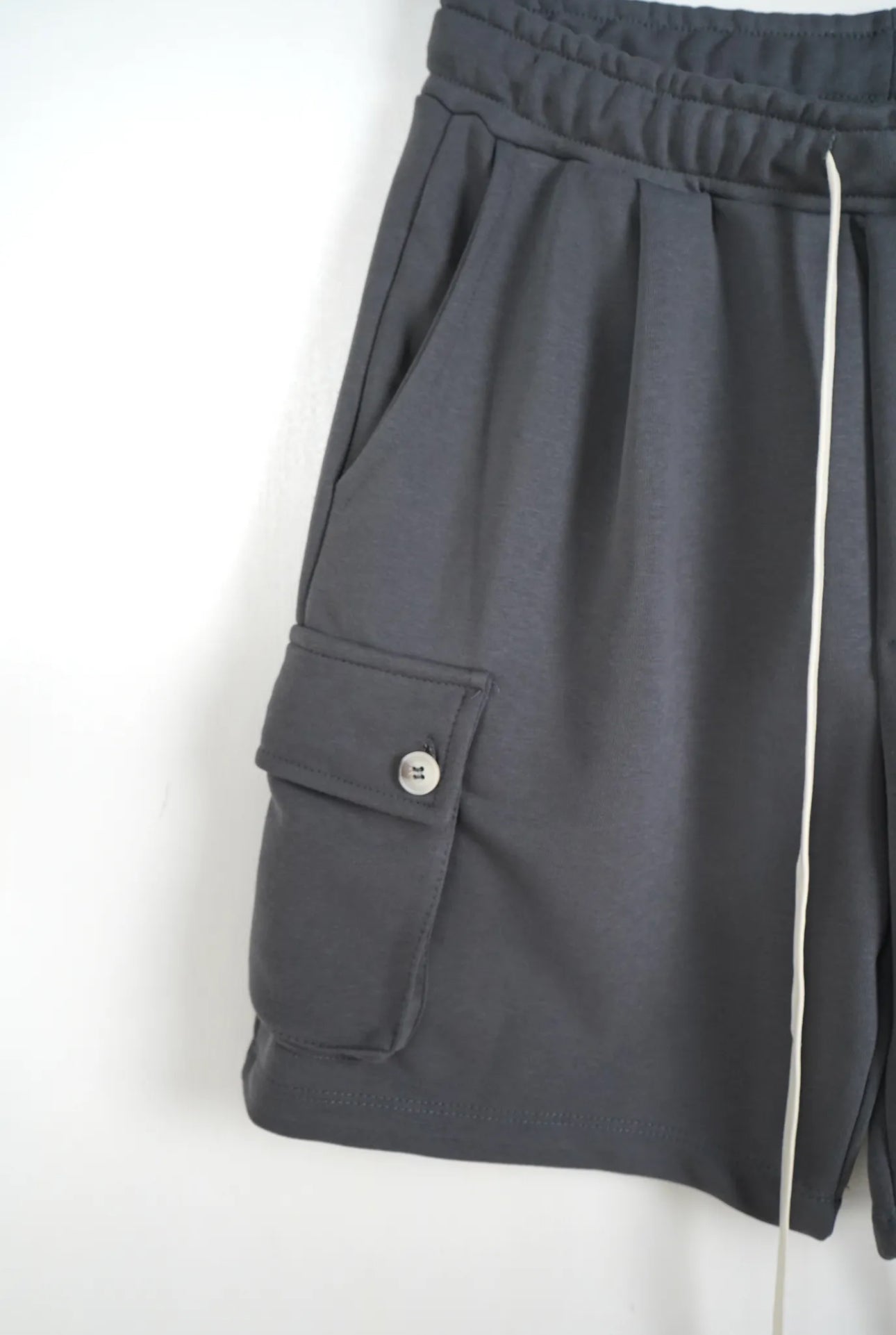 Tuta grigio piombo cargo estiva in cotone 818101