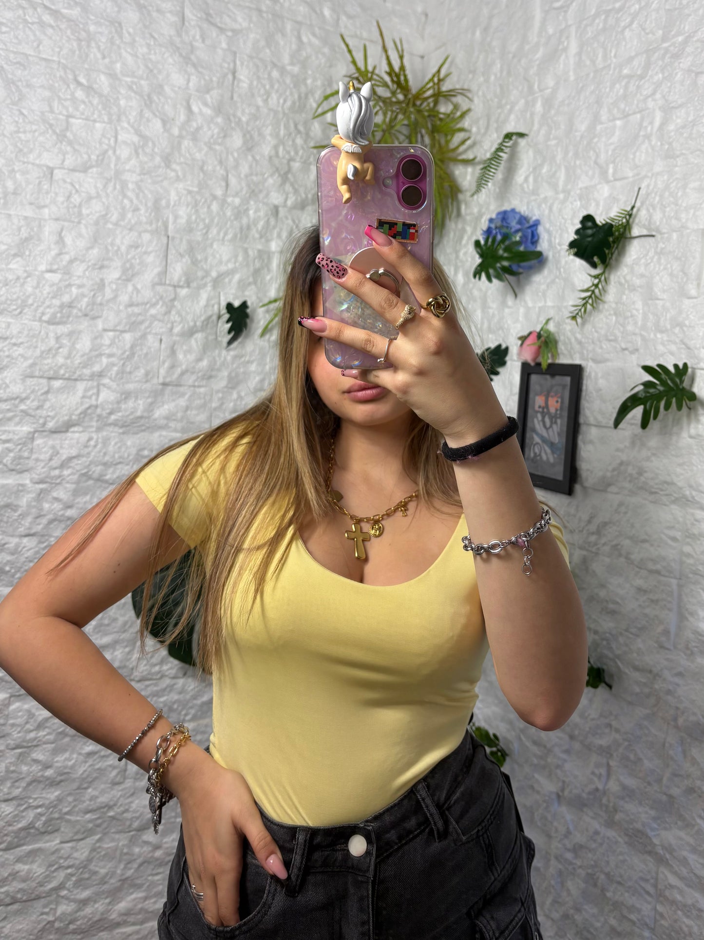 Body maniche corte con scollo lulu