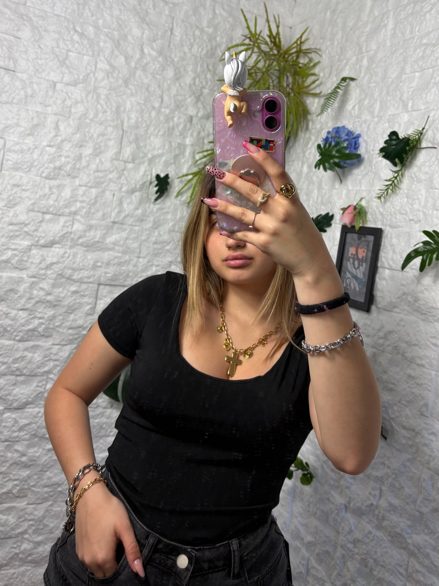 Body maniche corte con scollo lulu