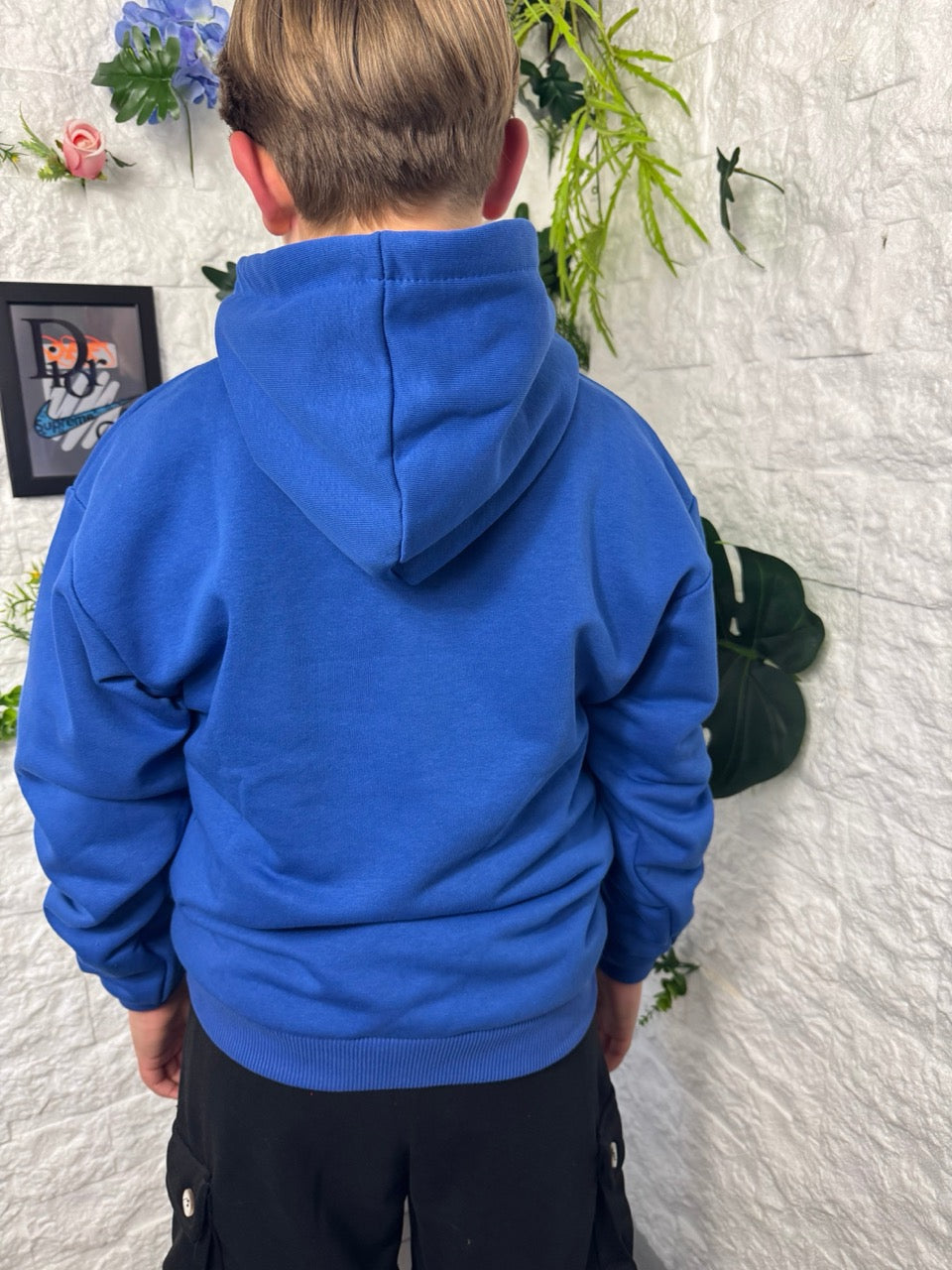 Felpa blu in tinta unita - GARZATO 10-16 anni