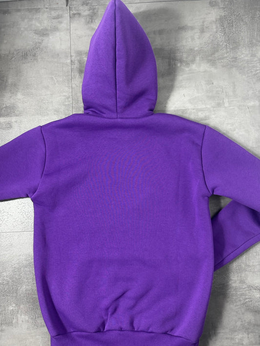 Felpa viola in tinta unita - FELPATO 10-16 anni