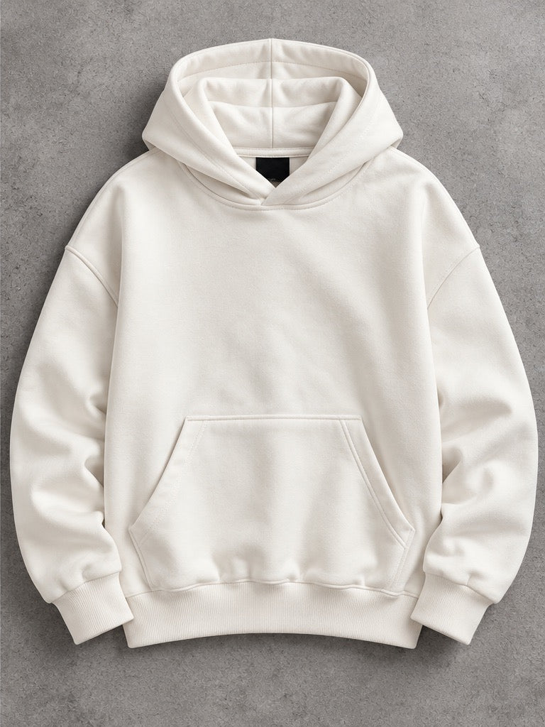 Felpa panna con cappuccio e stampa retro ICONIC Energy - GARZATO 10-16 anni