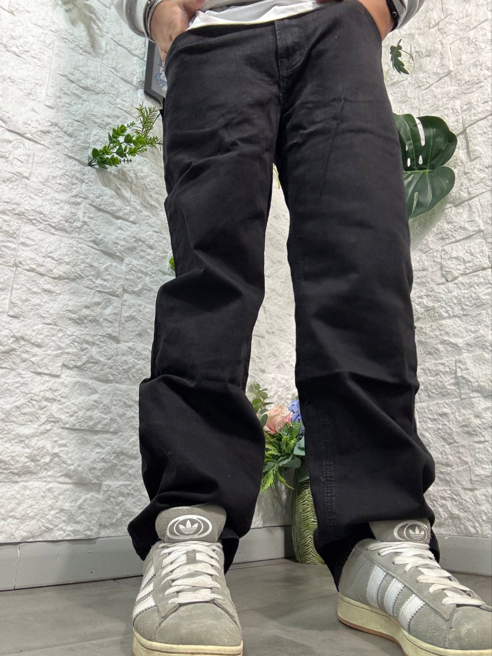 Jeans baggy nero large fit