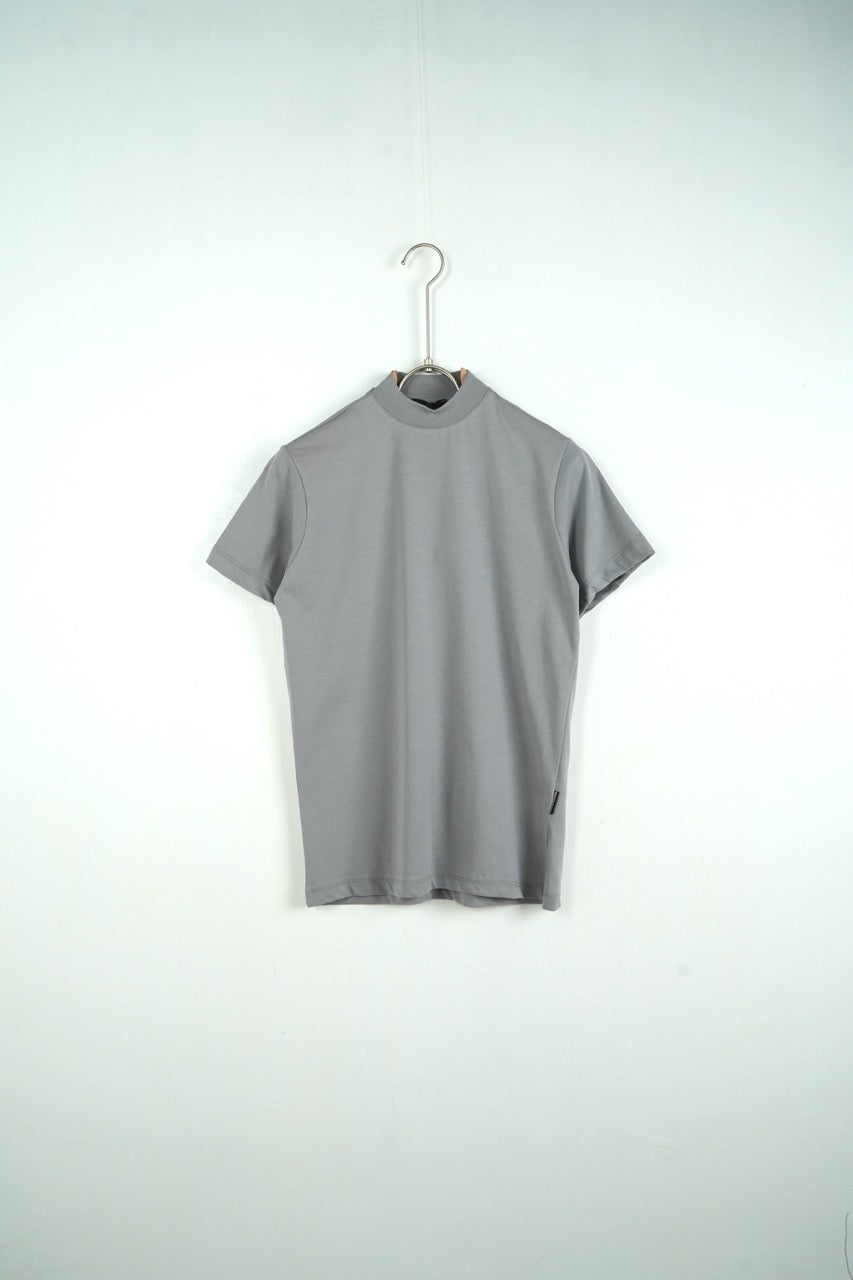 T-shirt a mezzo collo alto grigio ghiaccio 10-16 anni 0021PLUS