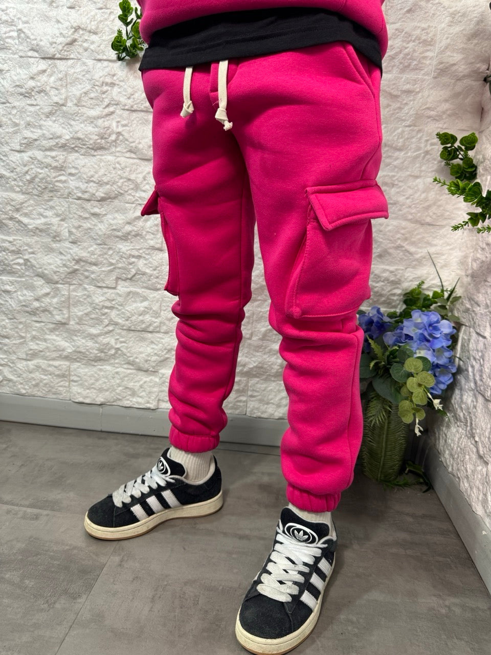 Completo fucsia in doppio cotone - FELPATO 10-16 anni