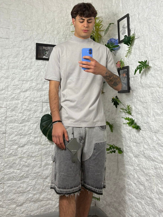 Jeans shorts grey carpenter M5-240