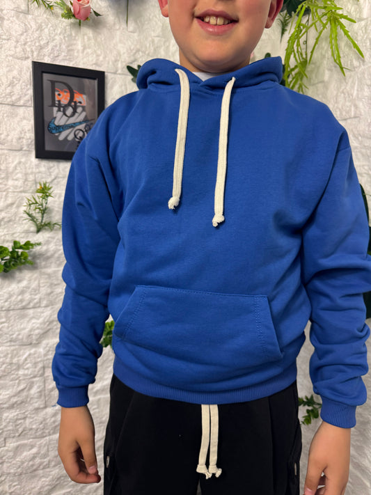Felpa blu garzata estiva 10-16 anni DUCA-B98