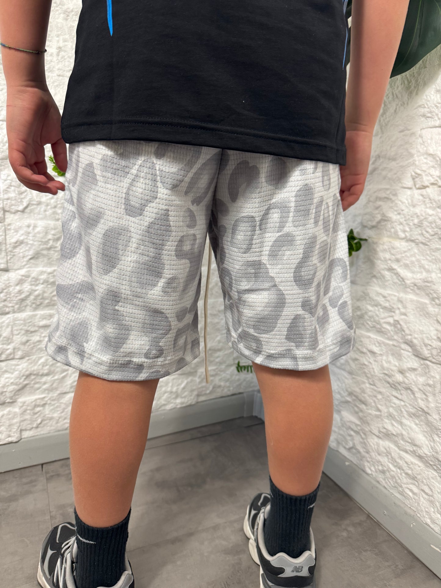Pantaloncino cargo leopardato  10-16 anni39-B821