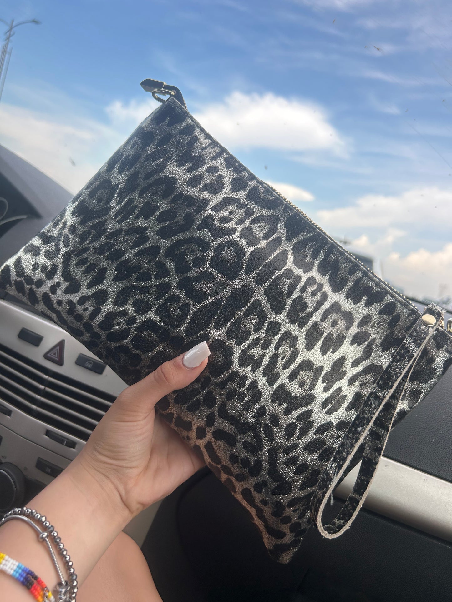 Pochette animalier laminata