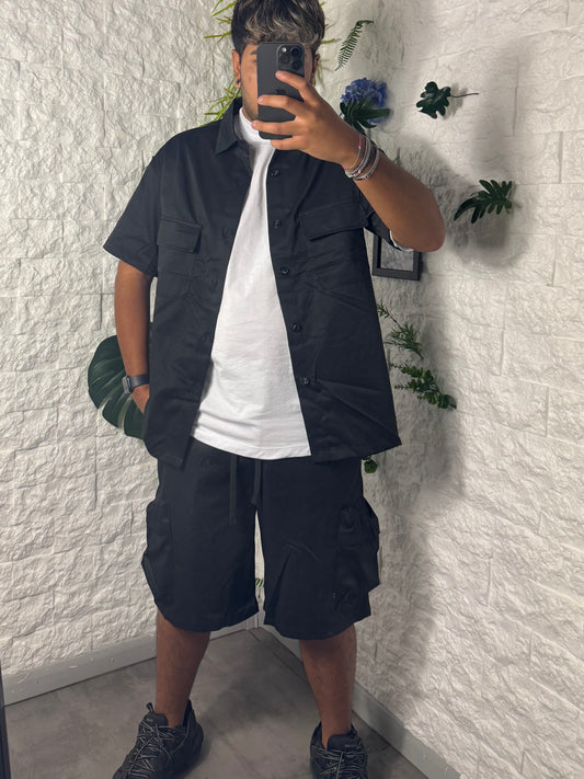 Completo baggy nero 7710-1