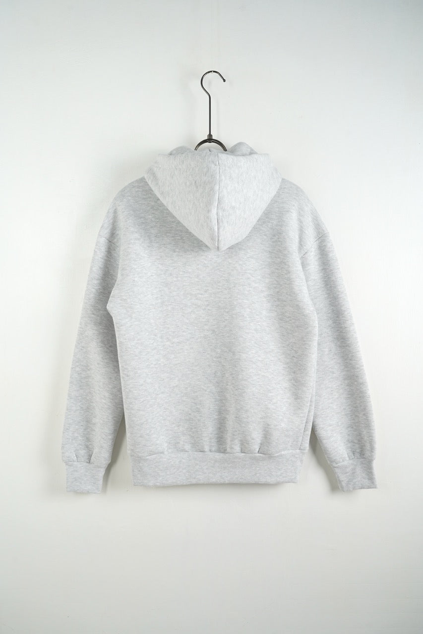 Felpa grigio con cappuccio e zip con lacci lunghi - FELPATO 1016 anni