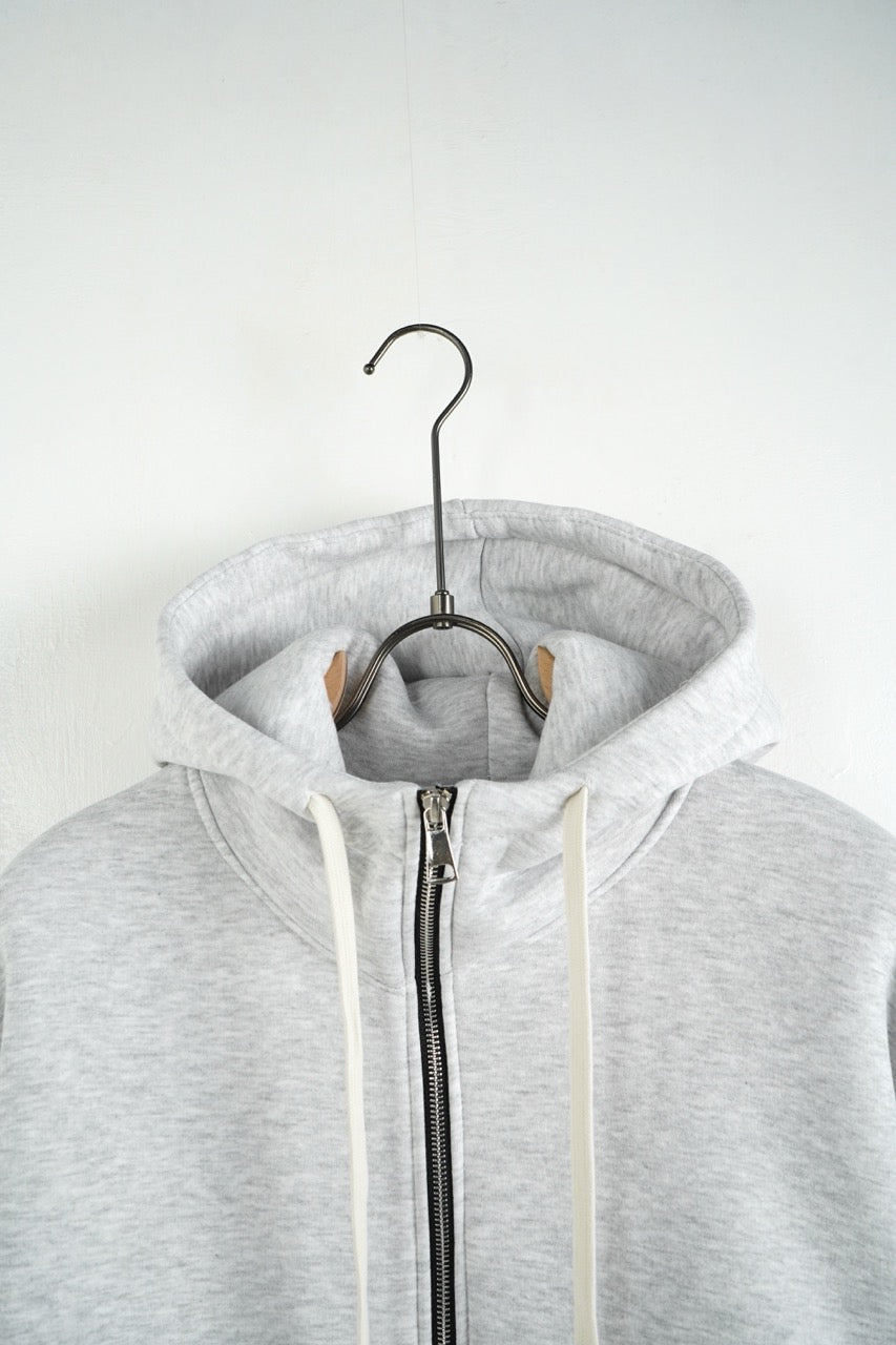 Felpa grigio con cappuccio e zip con lacci lunghi - FELPATO 1016 anni