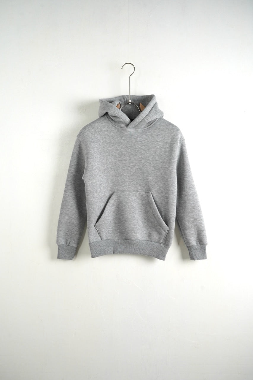 Felpa grigio con cappuccio e tasca frontale - FELPATO 10-16 anni