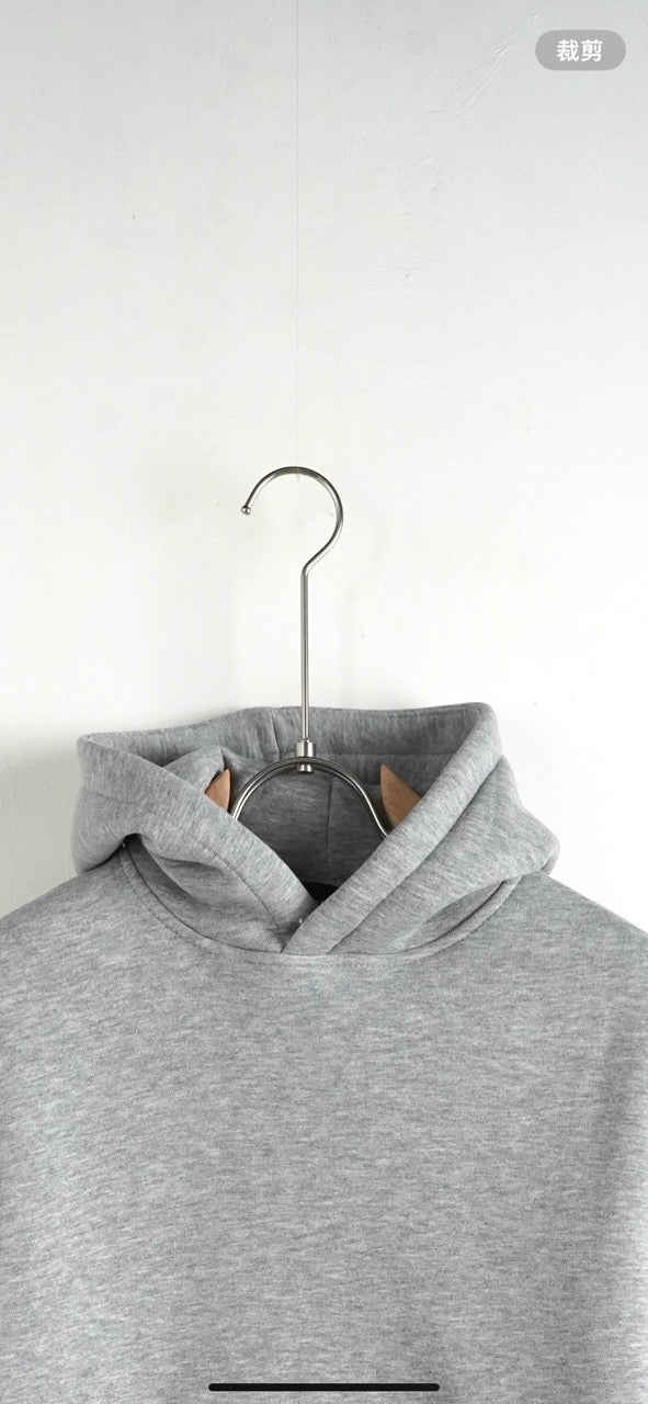 Felpa grigio con cappuccio e tasca frontale - FELPATO 10-16 anni