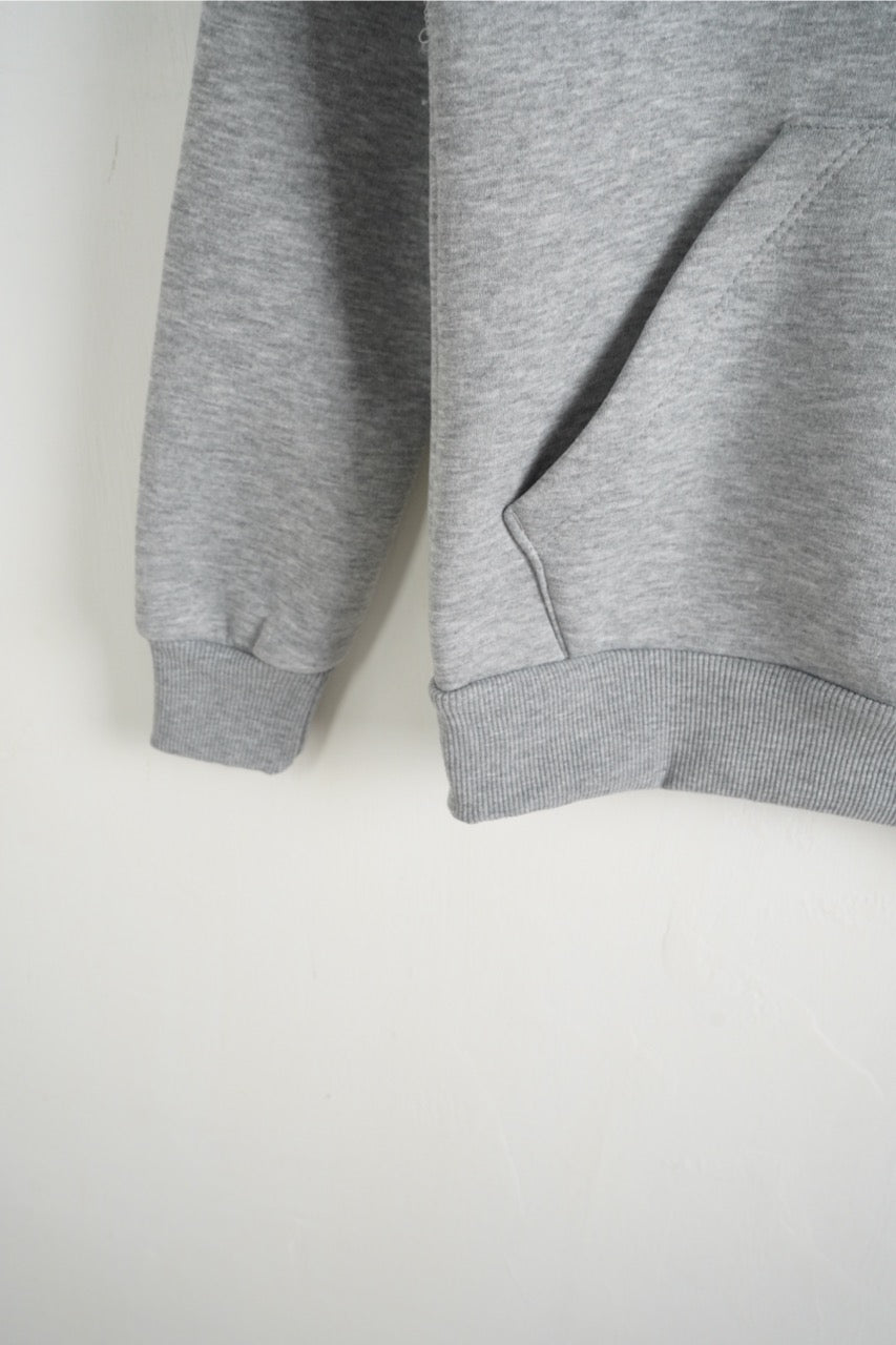 Felpa grigio con cappuccio e tasca frontale - FELPATO 10-16 anni