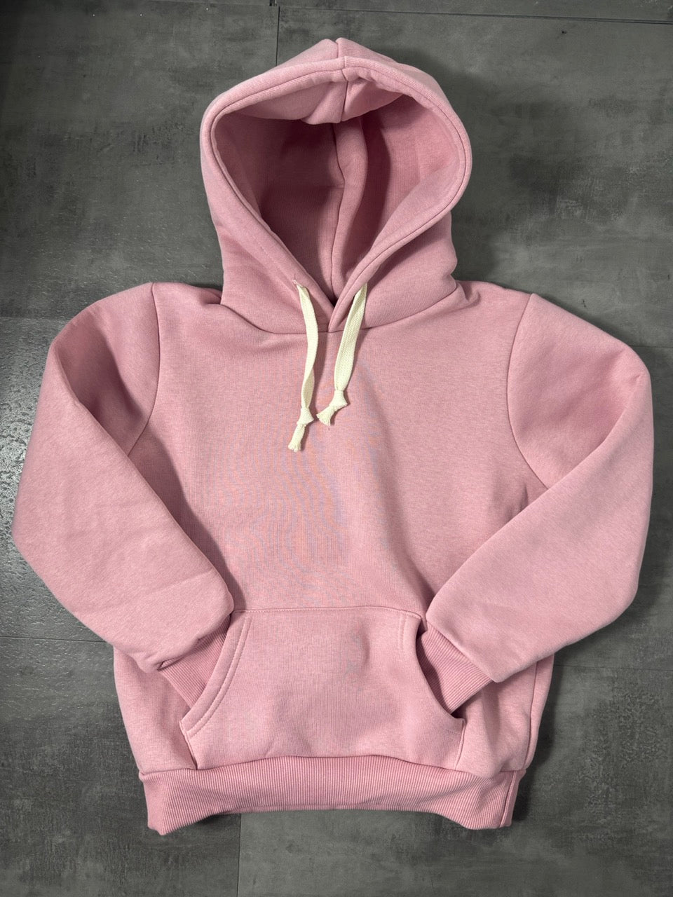 Felpa rosa cipria in tinta unita - FELPATO 10-16 anni