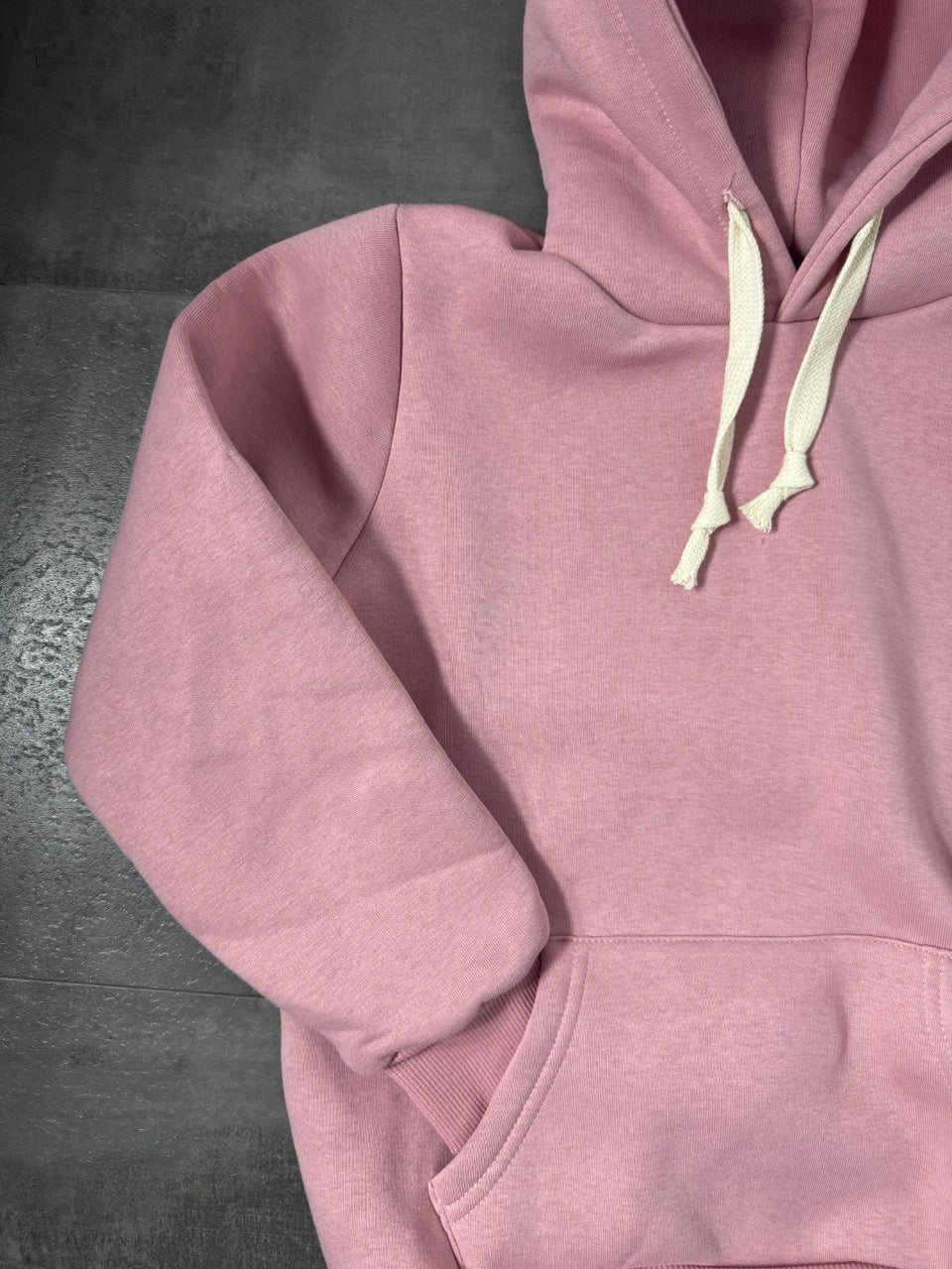 Felpa rosa cipria in tinta unita - FELPATO 10-16 anni