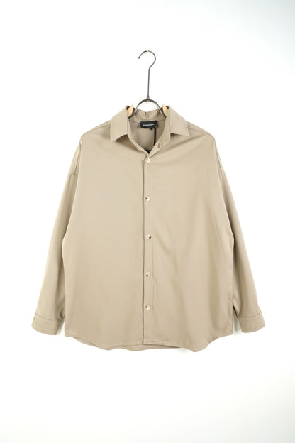 Camicia beige OVERSIZE a manica lunga