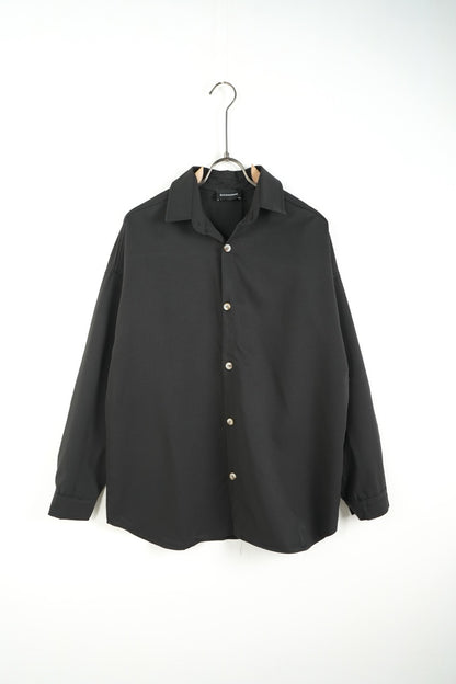 Camicia nera OVERSIZE a manica lunga