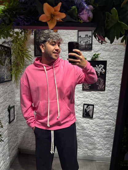 Felpa rosa con cappuccio - GARZATA