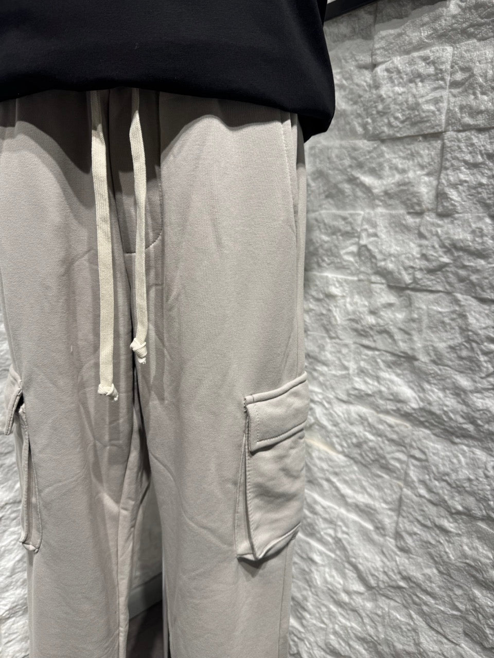 Pantalone cargo grigio ghiaccio con tasconi - GARZATO 10-16 anni