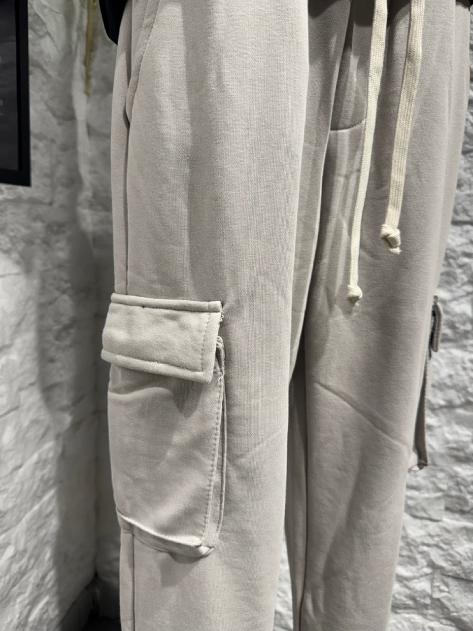 Pantalone cargo grigio ghiaccio con tasconi - GARZATO 10-16 anni