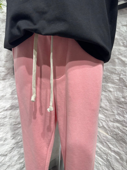 Pantalone jogger rosa chiaro con laccio lungo - GARZATO 10-16 anni