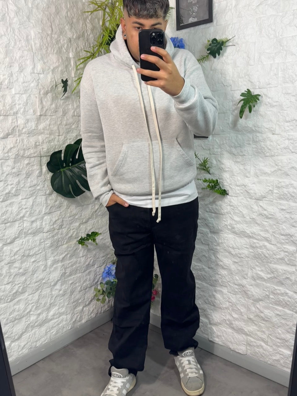 Jeans baggy nero large fit
