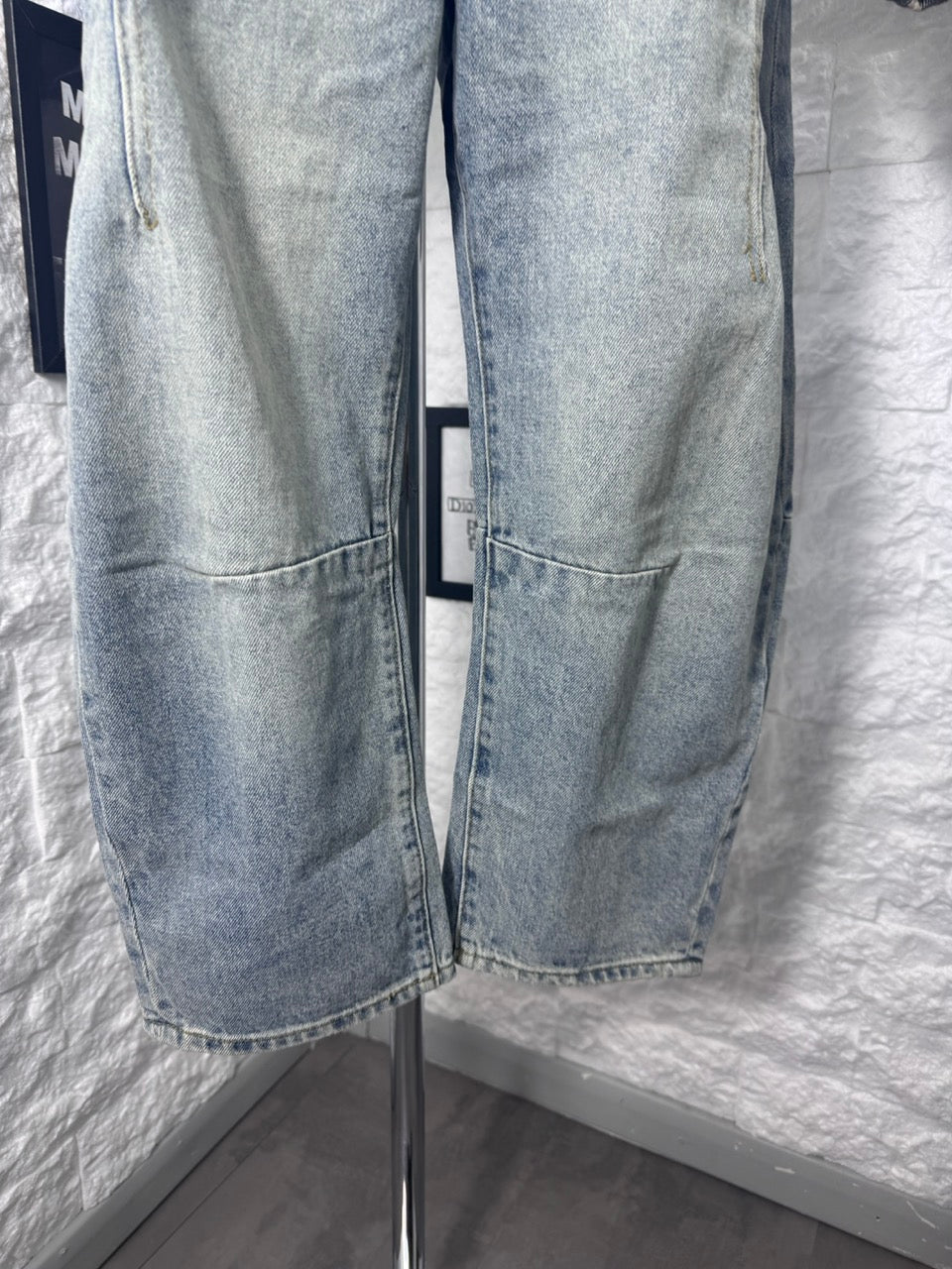 Jeans balloon azzurro chiaro in denim slavato 8-16 anni