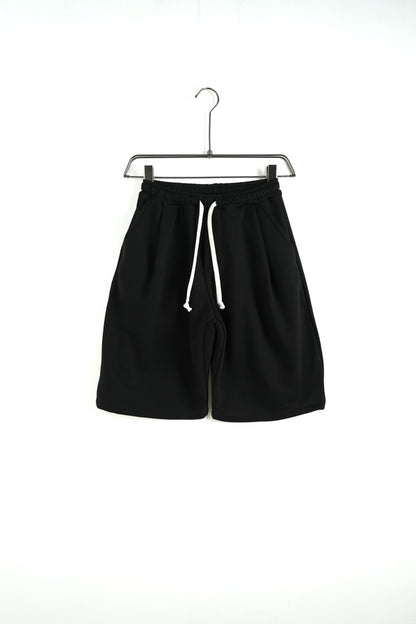 Pantaloncino jort in tuta nero tinta unita - OVERSIZE 10-16 anni