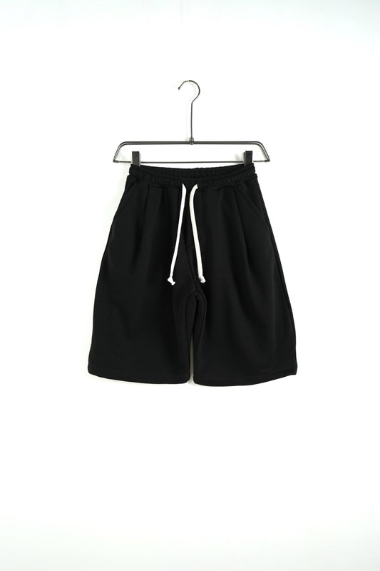 Pantaloncino jort in tuta nero tinta unita - OVERSIZE 10-16 anni