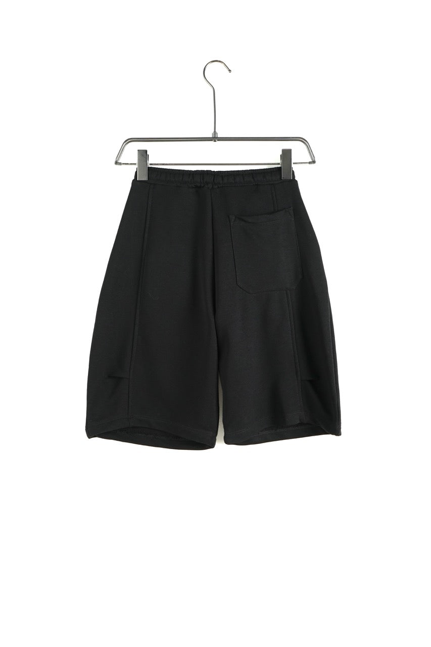 Pantaloncino jort in tuta nero tinta unita - OVERSIZE 10-16 anni