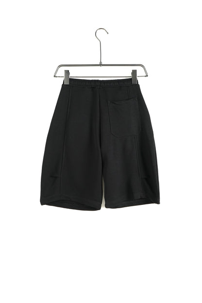 Pantaloncino jort in tuta nero tinta unita - OVERSIZE 10-16 anni