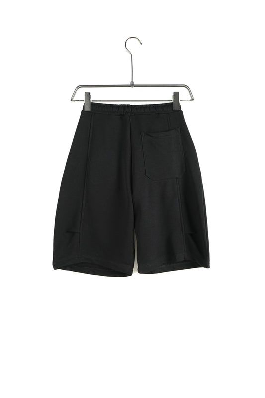 Pantaloncino jort in tuta nero tinta unita - OVERSIZE 10-16 anni