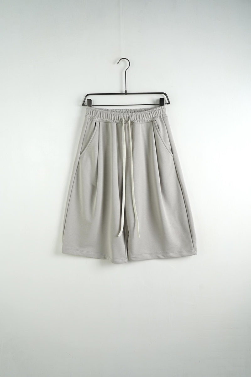 Bermuda uomo grigio chiaro balloon fit in tinta unita