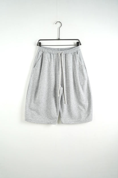 Bermuda uomo grigio balloon fit in tinta unita