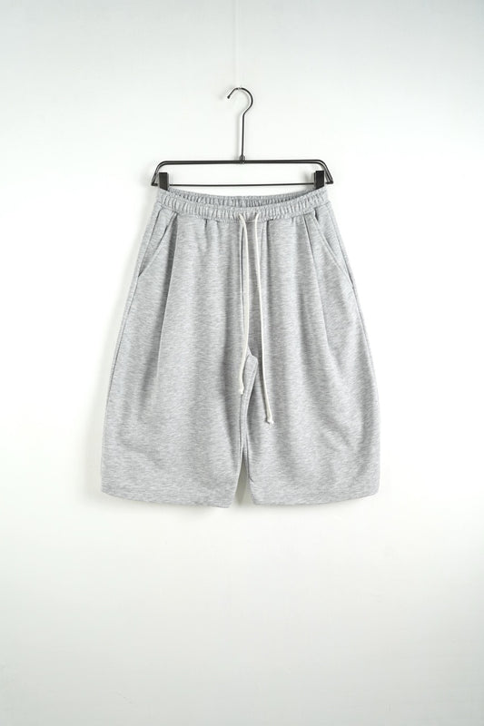 Bermuda uomo grigio balloon fit in tinta unita