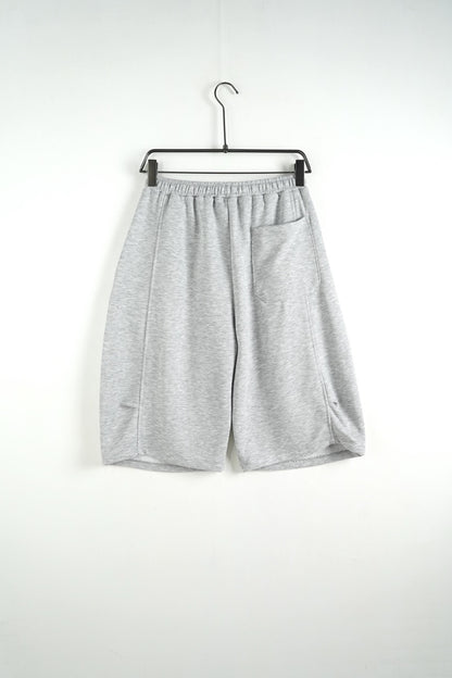 Bermuda uomo grigio balloon fit in tinta unita