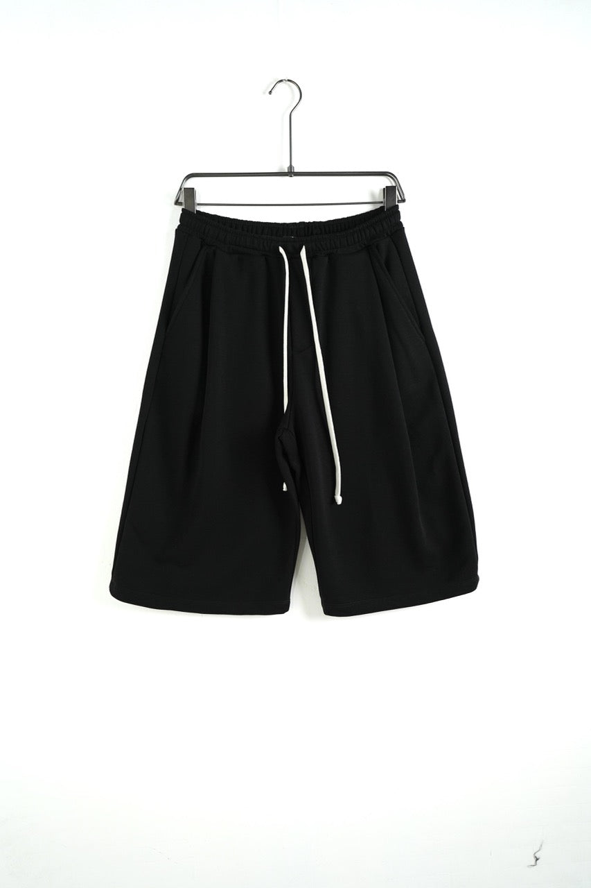 Bermuda uomo nero balloon fit in tinta unita