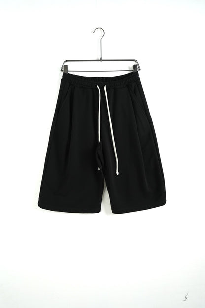 Bermuda uomo nero balloon fit in tinta unita