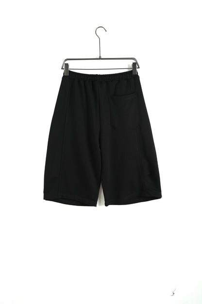 Bermuda uomo nero balloon fit in tinta unita