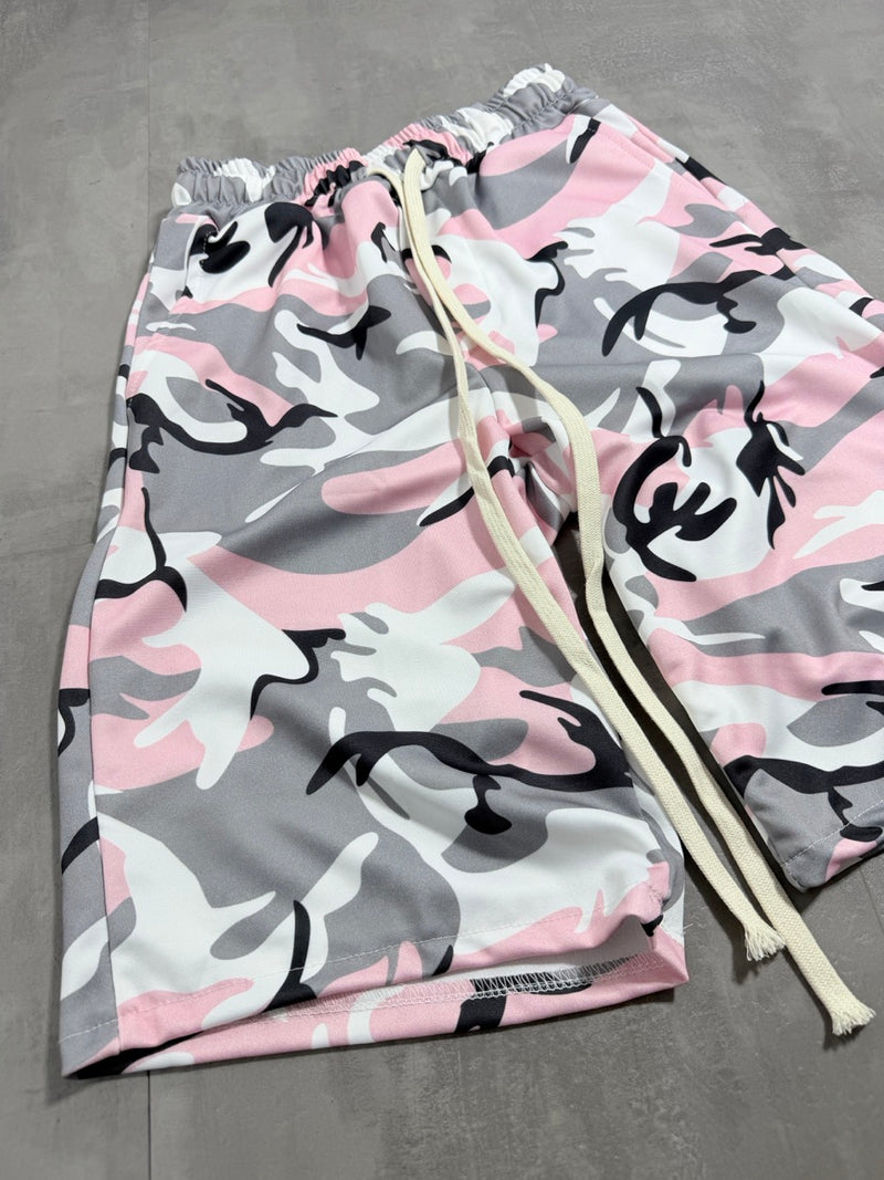 Bermuda jort rosa militare in tuta 10-16 anni