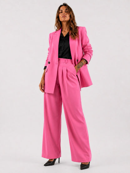 Completo con blazer e pantalone a palazzo con pinces - OVERSIZE