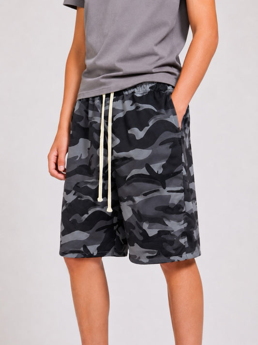 Bermuda jort fantasia militare grigio in tuta 10-16 anni