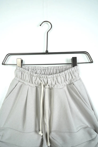 Pantaloncino cargo grigio ghiaccio in cotone con tasche frontali 10-16 anni