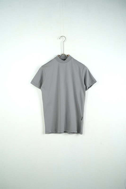 T-shirt a mezzo collo alto grigio ghiaccio 10-16 anni 0021PLUS