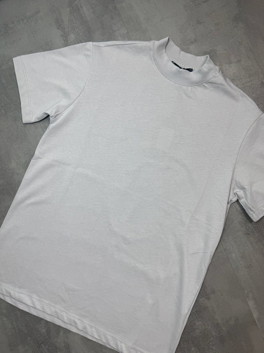T-shirt ghiaccio in tinta unita con mezzo collo alto 10-16 anni