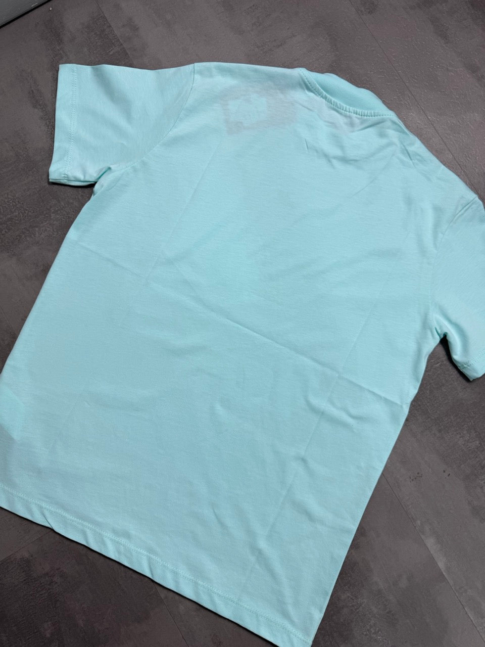 T-shirt tiffany in tinta unita con mezzo collo alto 10-16 anni