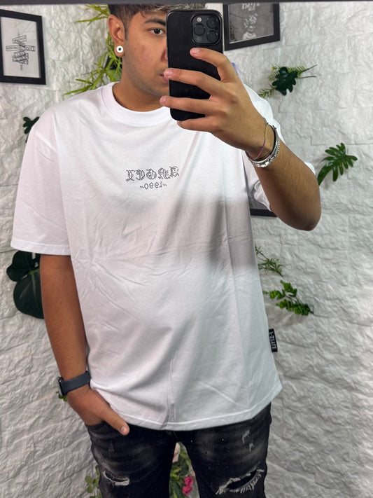 T-shirt ANGEL bianca con brillantini