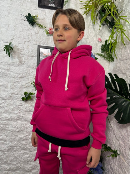 Completo fucsia in doppio cotone - FELPATO 10-16 anni